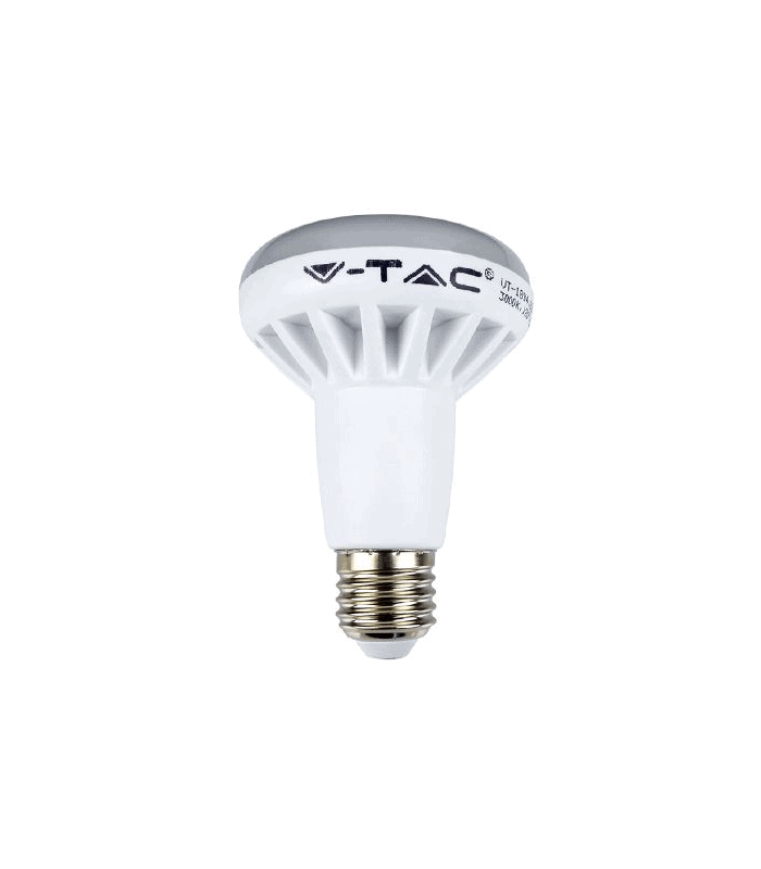 bec led e27 10w r80 3000k alb cald v tac 1