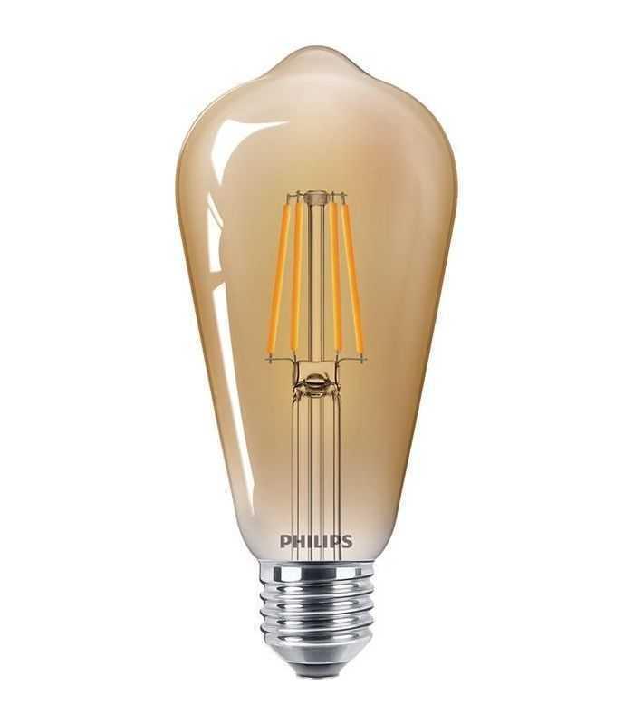 Bec LED filament Philips ST64 E27 4W (35W) lumina calda 2500K 929001941601