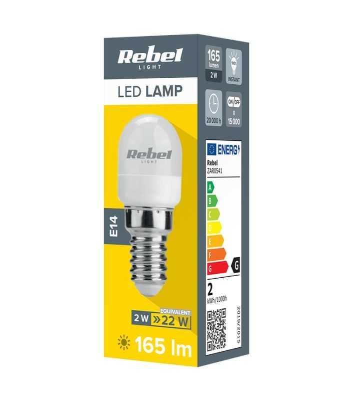 Bec Led Frigider 2w Echivalent 22w E14 165lm Alb Rece 6500k 230v Rebel