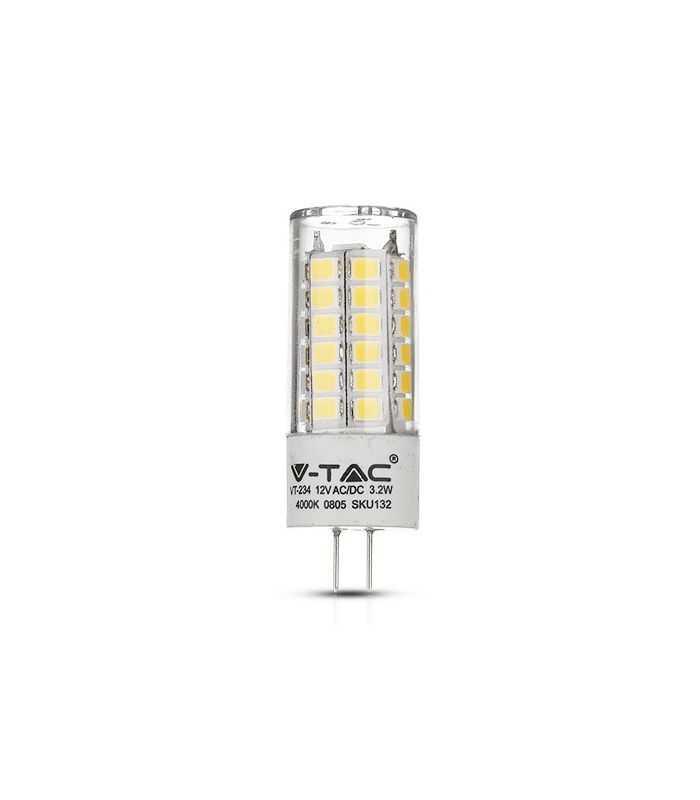 Bec LED G4 3.2W 6400K alb rece V-tac SKU-133