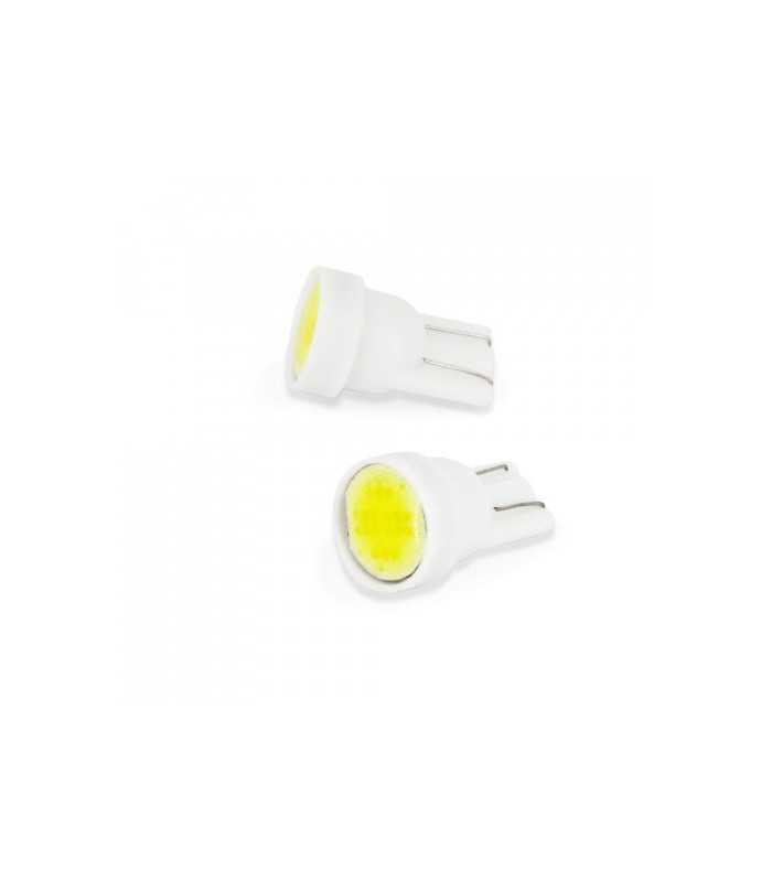 Bec LED Pozitie 12V 1W COB 18 chipuri T10 5W5 90lm 2buc set Carguard