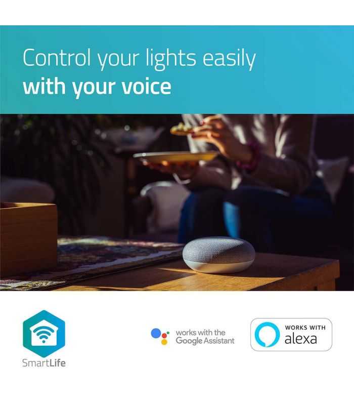 bec led smart wifi b22 9w 800lm alb cald 2700k nedis 6