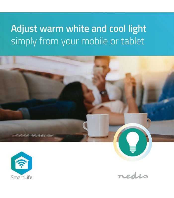 bec led smart wifi b22 9w 800lm alb cald 2700k nedis 7