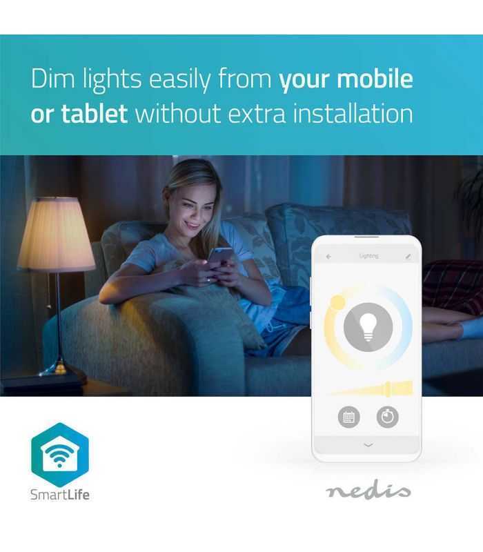 bec led smart wifi b22 9w 800lm alb cald 2700k nedis 8