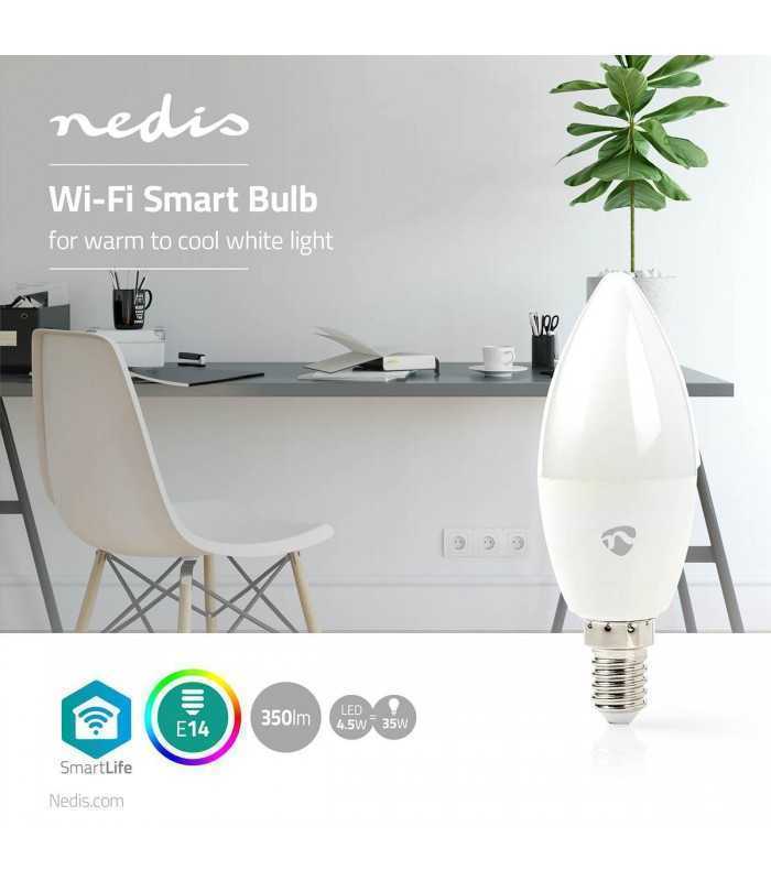 bec led smart wifi reglare culoare lumina e14 nedis 1