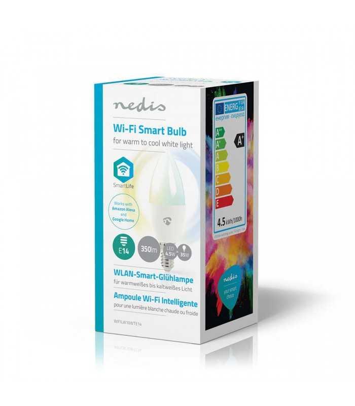 bec led smart wifi reglare culoare lumina e14 nedis 4