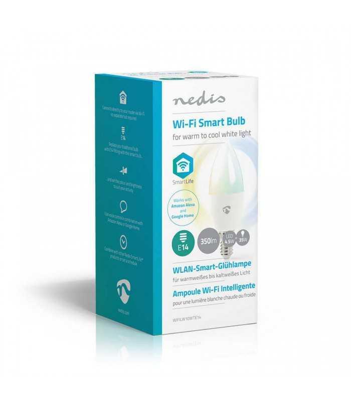 bec led smart wifi reglare culoare lumina e14 nedis 5