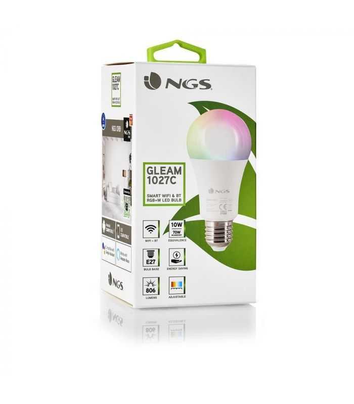 Bec Led Smart Wifibt E27 10w Rgb 806lm Gleam 1027c Ngs