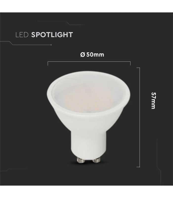 Bec Spot Led Gu10 45w 4000k Alb Neutru Cip Samsung V Tac
