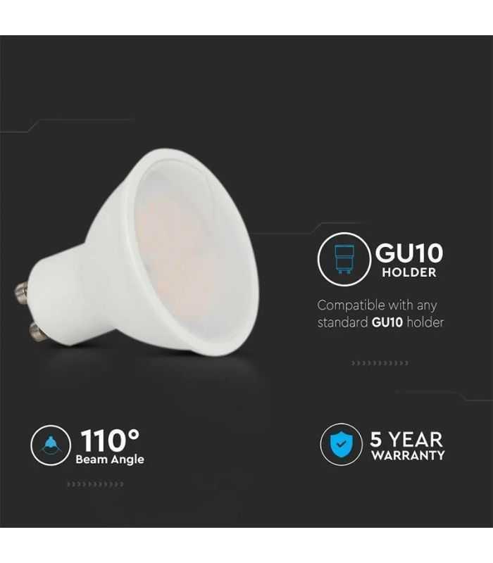 Bec Spot Led Gu10 45w 4000k Alb Neutru Cip Samsung V Tac