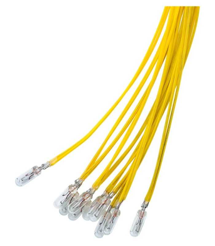 Bec T1¼ 4.14mm Subminiatura 14V 80mA 1.1W incandescent alb-cald 2700K cu fir 30cm 9401 Goobay