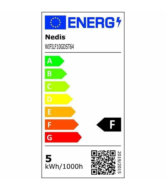 Bec Wi Fi Smart Led Cu Filament Nedis E27 St64 5w 500lm