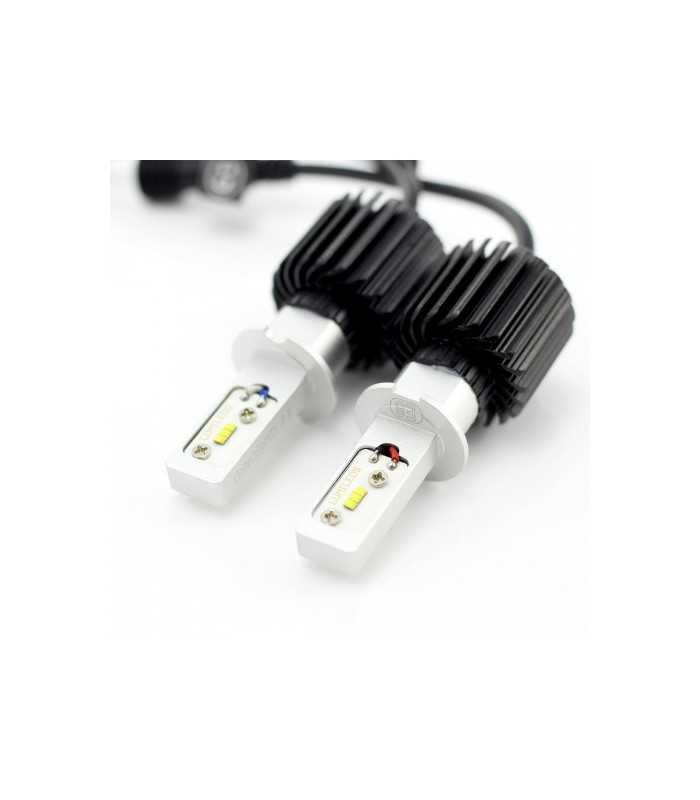 becuri far auto led h3 set 2buc 12 24v 4000lm lumina alba carguard 1