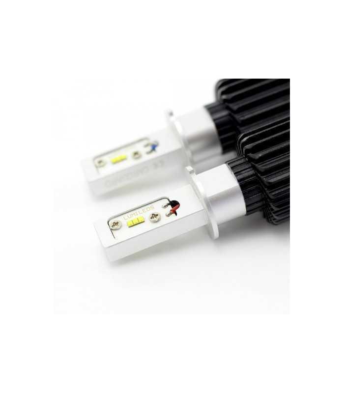 becuri far auto led h3 set 2buc 12 24v 4000lm lumina alba carguard 2