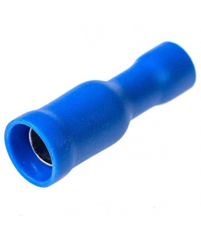 BM 00240 Terminal papuc rotund mama 5mm 1.5/2.5 mm2 crimpat pe cablu albastru BM GROUP