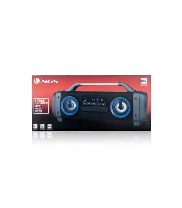 boxa portabila ngs street breaker mini bluetooth usb aux 100w negru 3