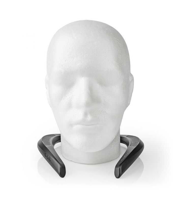 Boxa portabila pe gat Nedis Bluetooth 2x4.5W redare 6 ore negru