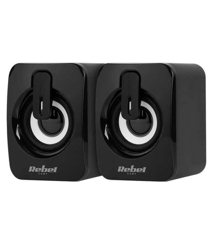 Boxe PC 2.0 2x3W alimentare USB 5V control volum CS-15 REBEL 6 Boxe PC 2.0 2x3W alimentare USB 5V control volum CS-15 REBEL