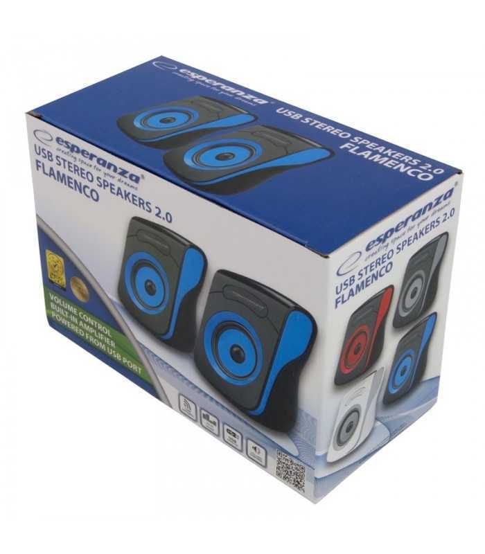 boxe stereo 20 negru albastru flamenco esperanza