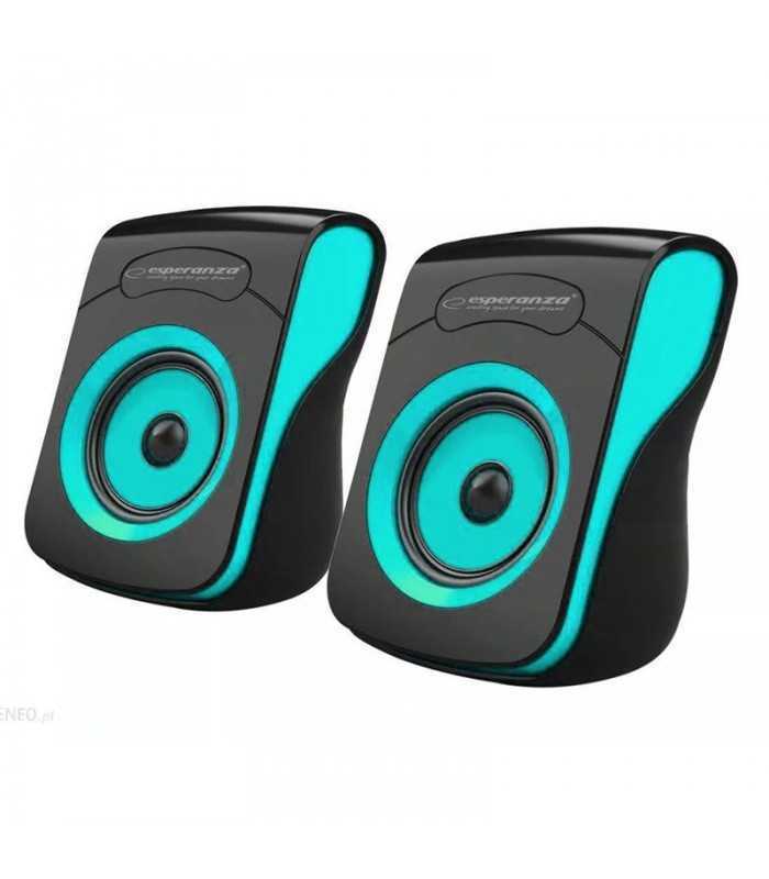 Boxe STEREO 2.0 negru-albastru FLAMENCO ESPERANZA