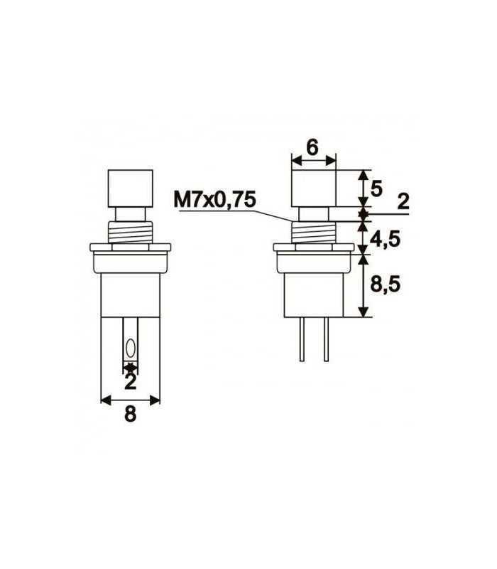 buton 1 circuit 15a 250v off on fara retinere negru 1