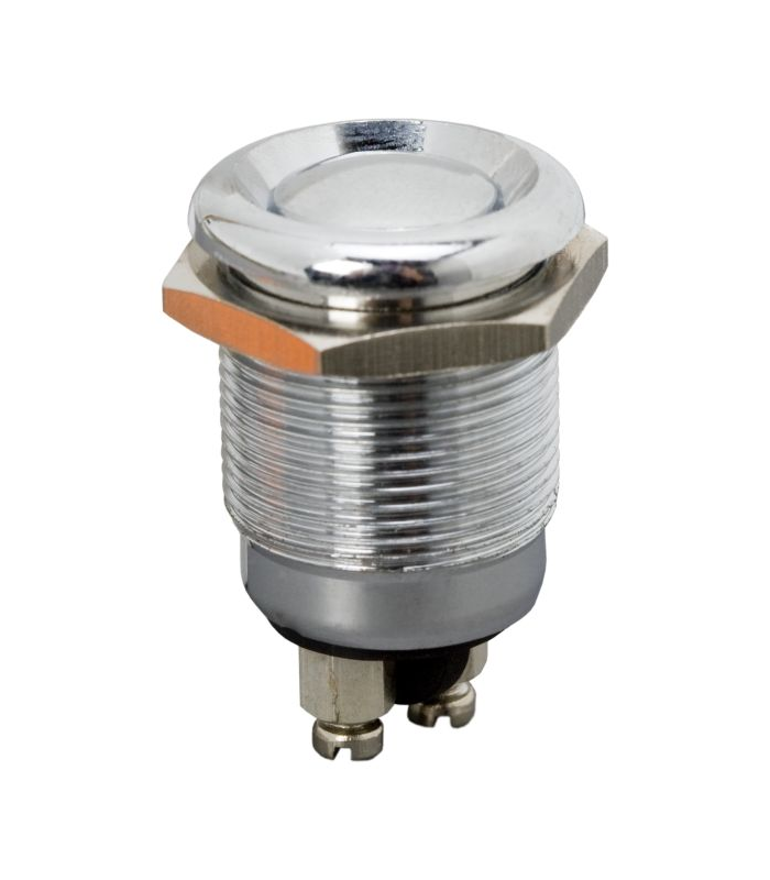 Buton 1 circuit 2A 250V OFF-(ON) fara retinere metal resistent la apa