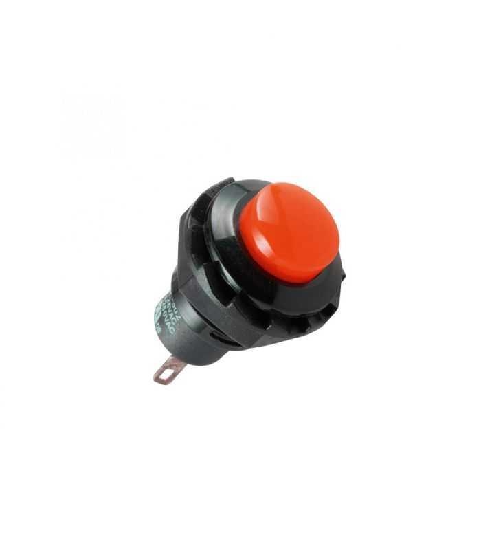 Buton comanda 250V 1.5A 1 circuit OFF-(ON) fara retinere rosu incastrabil 13mm Somogyi Elektronic