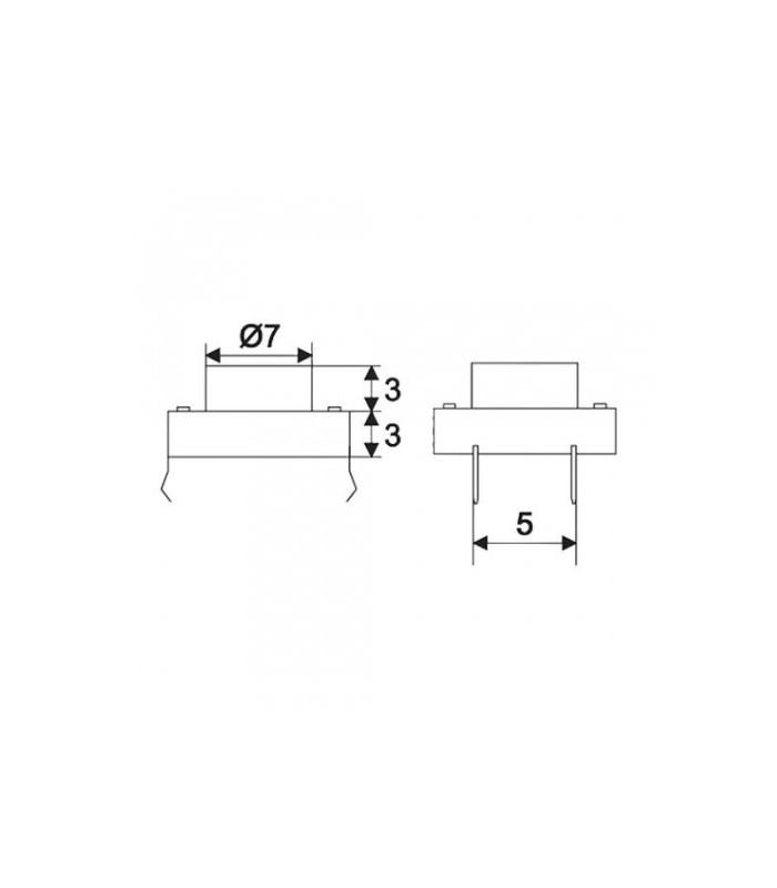 buton microinterupator 1 circuit 005a 12vdc off on buton 3 mm fara retinere 09040 1