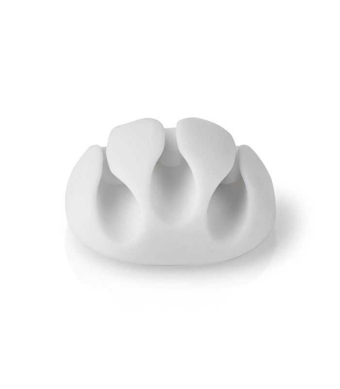 Cable Management Cable Clip Click And Go 4 Pcs 3 Slots Maximum Cable Thickness 53 Mm Tpe White Nedis