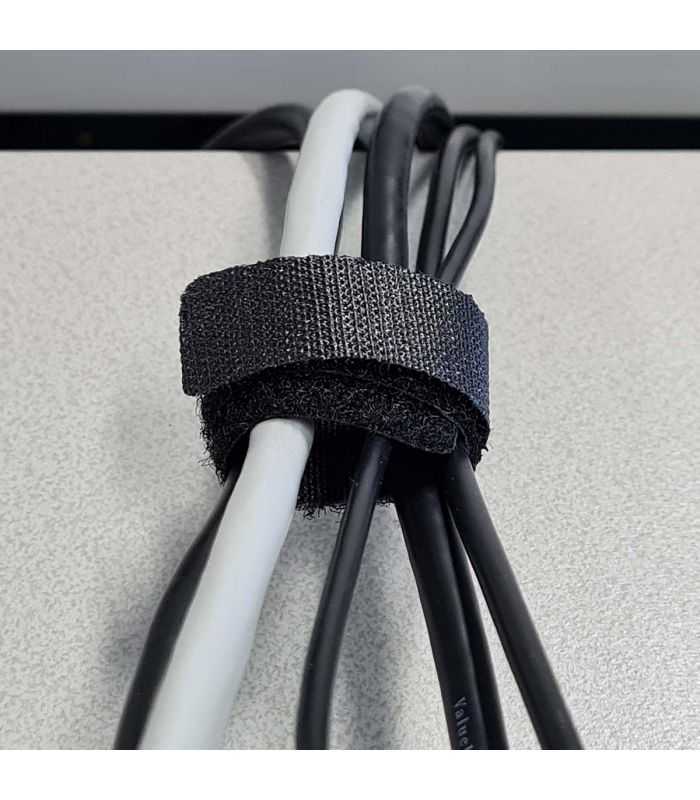 Cable Management Hook And Loop Locked 6 Pcs Nylon Black Nedis