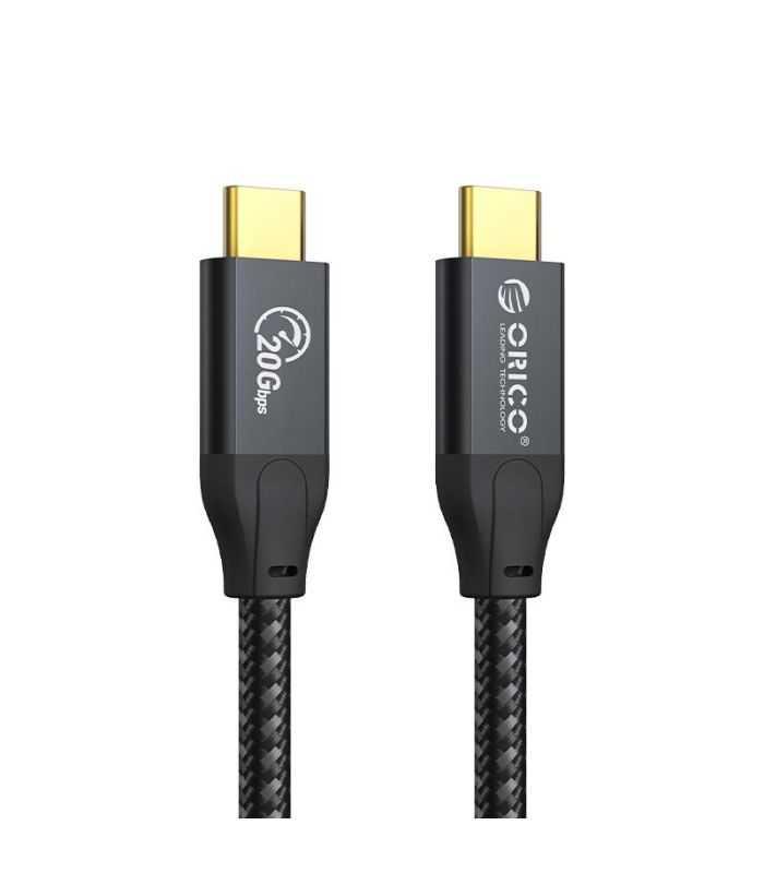 Cablu 100w Usb Type C Usb Type C 2m 20gbps 4k60hz Negru Orico Cm32 20 Bk