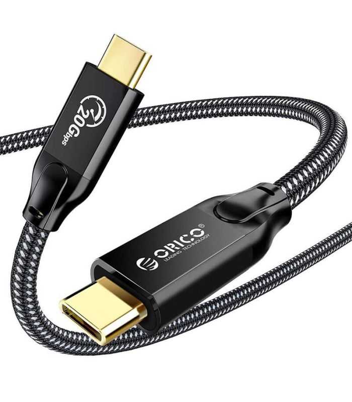 Cablu 100W USB Type C - USB Type C 2m 20Gbps 4K60Hz negru Orico CM32-20-BK