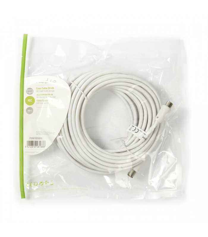 cablu 10m coaxial tata coaxial mama alb nedis 2