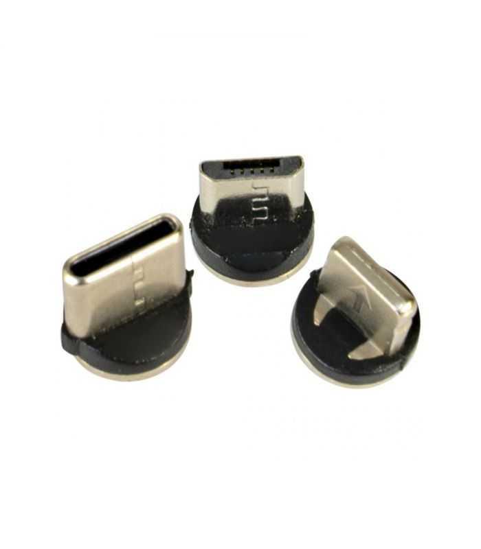 cablu 1m 3in1 usb type c iphone micro usb iluminat led rosu 2