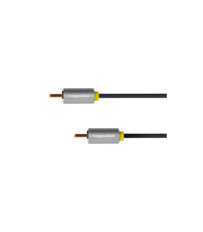 Cablu 1x RCA - 1x RCA 1m BASIC Kruger&Matz KM1201