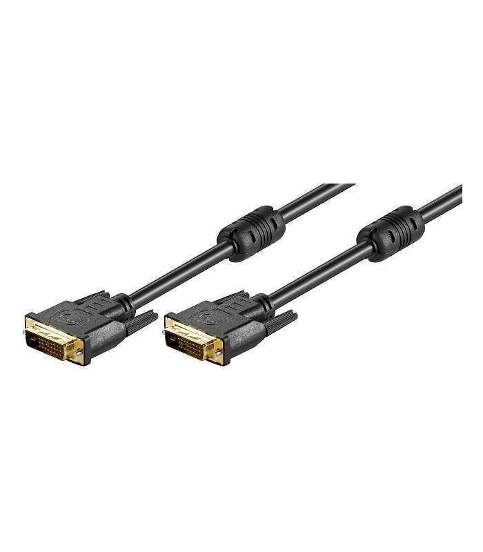 Cablu 2m DVI-D Tata 24+1 - DVI-D Tata 24+1 CA contacte aurite