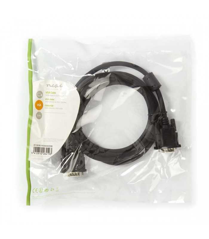 cablu 2m vga tata vga tata 1024x768 nedis 2