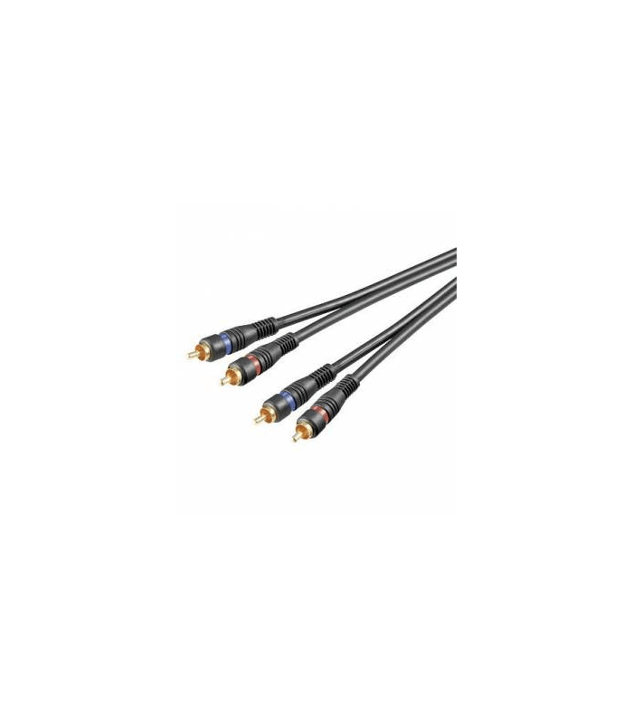 Cablu 2x RCA 10m OFC dublu ecranat Goobay