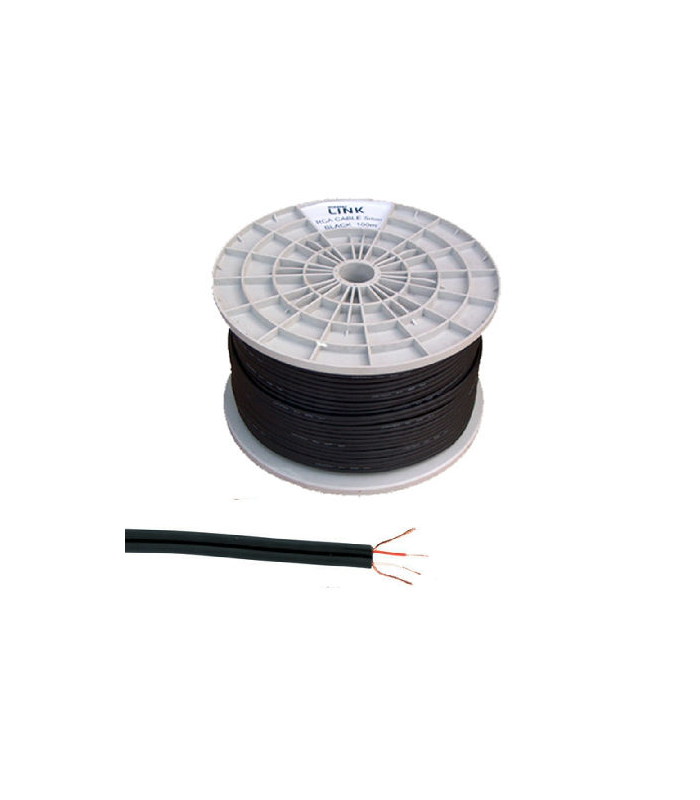 Cablu 2x RCA 4mm negru Cabletech KAB0207