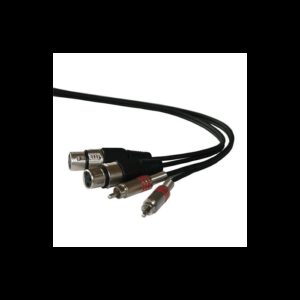 Cablu 2x RCA tata la 2x XLR mama 1.5m ibiza