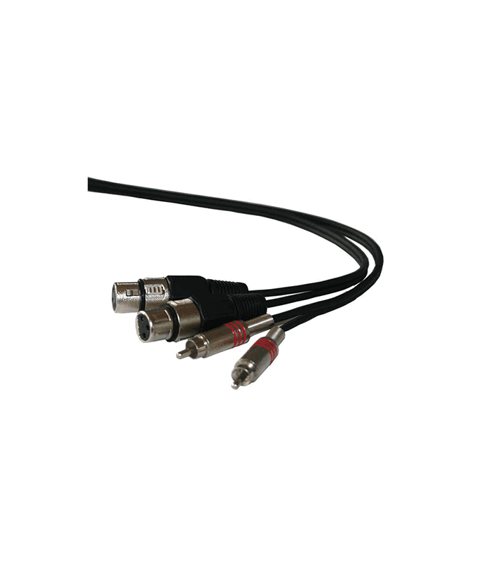 Cablu 2x RCA tata la 2x XLR mama 3m