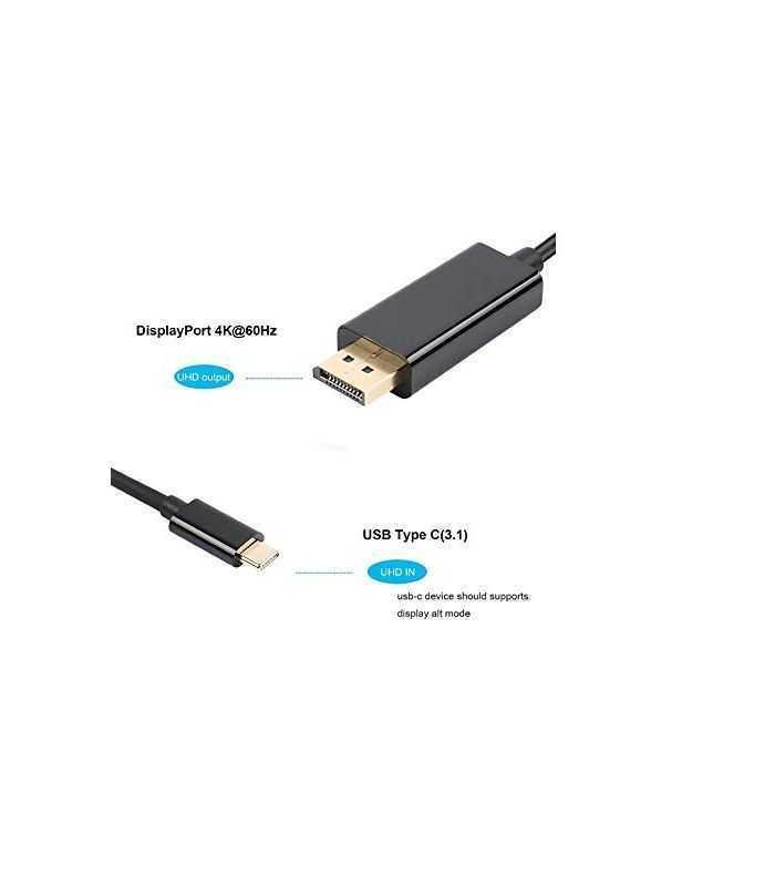 cablu 31 usb type c displayport 18m 4k 60hz 3