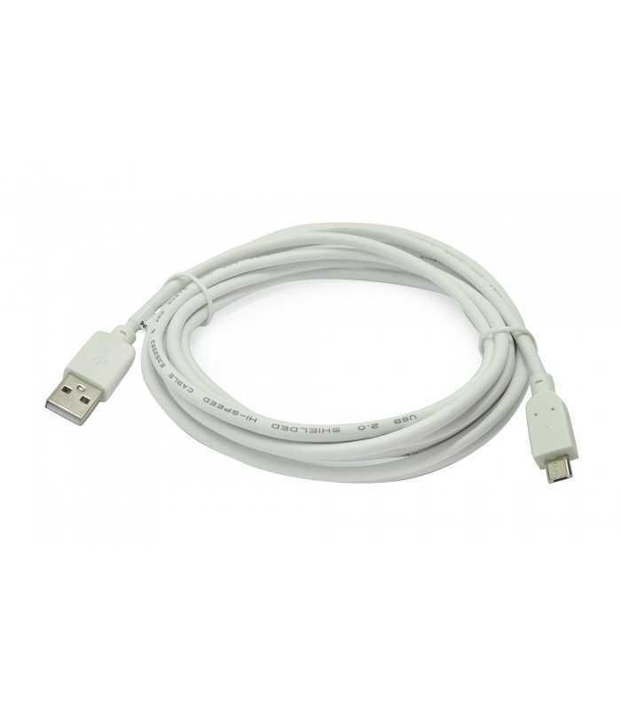 Cablu 3m micro USB 5pini - USB A 2.0 alb inLine Gembird