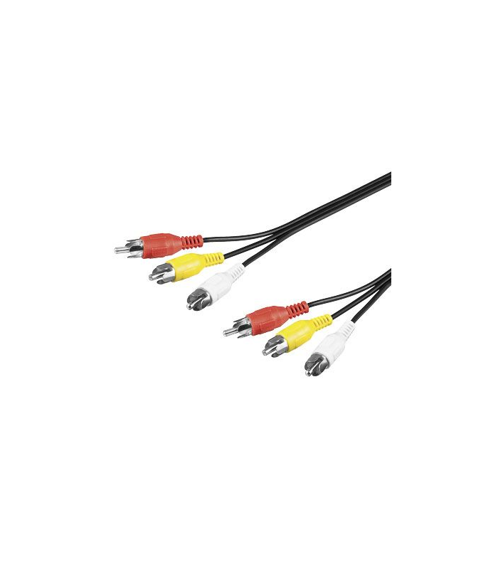 Cablu 3x RCA 10m Goobay