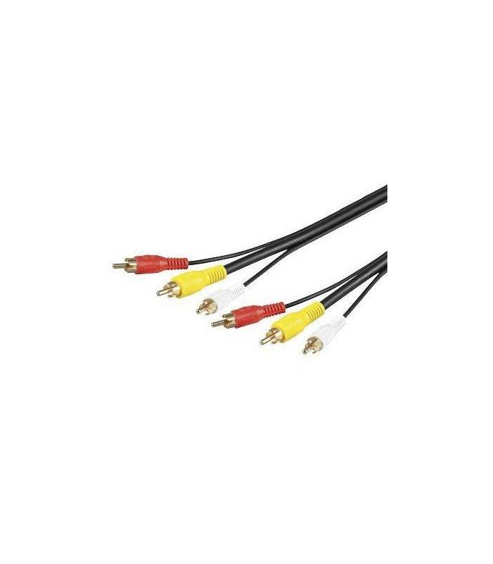 Cablu 3x RCA 1.5m video RG59 Goobay