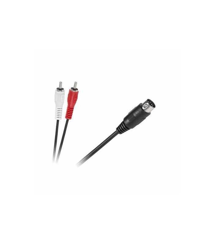 Cablu 5 Din la 2x RCA 1.5m Cabletech