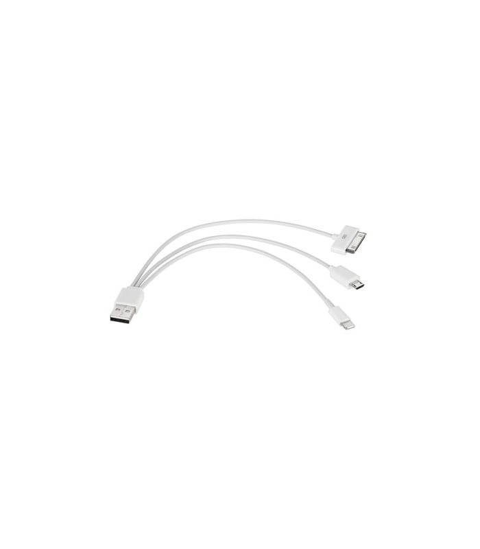Cablu adaptor 3in1 USB la mini USB micro USB iPhone 30 pini