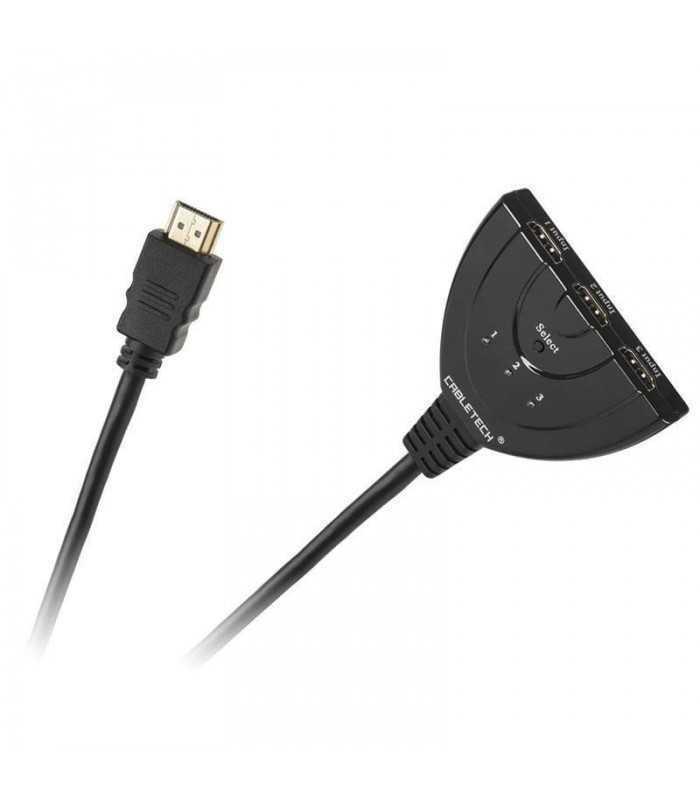 cablu adaptor 3x hdmi la 1x hdmi cabletech 1