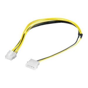 Cablu adaptor alimentare 5.25 tata la EPS 8 pini 28cm pentru alimentare placa de baza Goobay