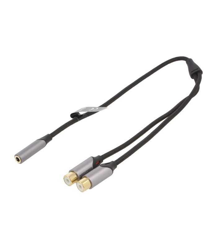 Cablu adaptor audio Stereo Jack 3.5 mm mama - 2x RCA mama 0.3m VENTION BCOHY